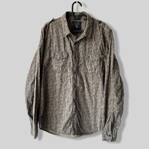 Guess Dillon Military Style Slim  Fit Button Down Shirt